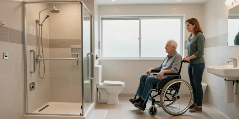 amenagement de salle de bain pour handicapé