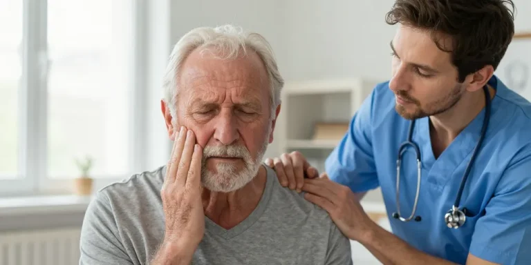 personne âgée en détresse