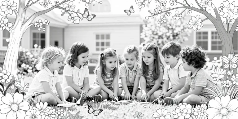 coloriage printemps gs