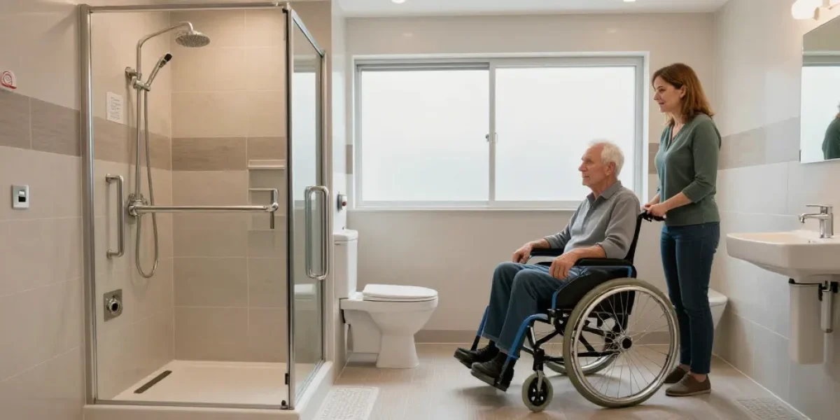 amenagement de salle de bain pour handicapé