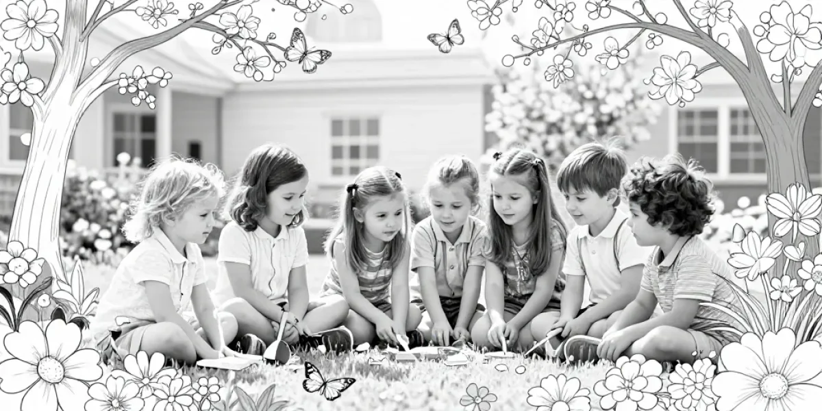 coloriage printemps gs